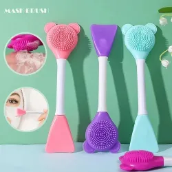 Teddy shape Round Silicone Face Mask Applicator (2 pc)